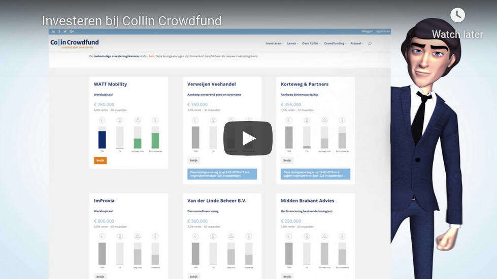 colin crowdfund investeren video op youtube